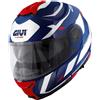 Givi Casco Moto Modulare P/J Givi X.21 EVO NUMBER Blu Bianco Ross