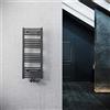 ELEGANT Scaldasalviette da bagno, 1000 x 400 mm, antracite con termostato multiblocco, scaldasalviette