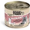 DOGS' n TIGER Dogs'n Tiger Allerliebst, cibo umido per gatti con manzo e zucca, senza cereali, zucchero, coloranti artificiali, aroma e conservanti, compatibilità ottimale, 200 g (confezione da 6)