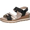 CAPRICE Donna 9-28752-42, Sandali con Zeppa, Pettine Nero, 38 EU