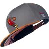 Cadency® Snapback - Berretto da basket, unisex, misura regolabile, grigio., Taglia unica