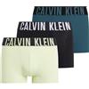 Calvin Klein Boxer Pack 3 Trunk, nero, ocean Depths, shadow lime, M