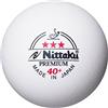 NITTAKU Palline da ping pong sfera di plastica nittaku Premium 3 Stella Bianco 40 + ITTF, 9 pezzi, Originale E Nuovo