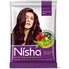 Nisha - Henné naturale per capelli, 10 g, confezione da 5, con pennello sahiba incluso