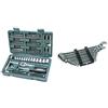 Mannesmann M29166 - Set chiavi a tubo, a cricchetto, In valigetta di plastica, 130 pezzi & M19652 - Set chiavi combinate