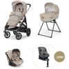 Inglesina System Quattro Inglesina Aptica con Darwin Recline + Base Isofix 360° + Darwin Next Stage Pashmina Beige Stone Grey