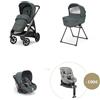 Inglesina System Quattro Inglesina Aptica con Darwin Recline + Base Isofix 360° + Darwin Next Stage Emerald Green Moon Grey