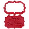 Graziano 8011684061067 Tagliapasta Happy Birthday, Plastica, Rosso