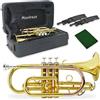 Montreux Student Cornet Sib per Principianti con Custodia Protettiva Leggera, Bocchino - Ottone Laccato, Campana 4,75/12 cm, Si Bemolle