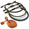 LUCKY BUDDHIST 3 Bracciali Tibetani Buddisti Regolabili - Bracciali in Corda Intrecciata per Uomo e Donna - Include Portachiavi Buddha in Legno