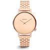 KOMONO Harlow Estate Rose Gold Mirror Women's Japanese Quartz Analogue Watch with Stainless Steel 304L Strap