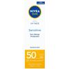 Nivea Sun UV Face Sensitive SPF50 crema protettiva con filtro per il viso 50 ml