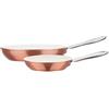 GSW 438186 - Set di padelle in rame bronzo, 2 pezzi, alluminio, acciaio inossidabile, 2,4 litri