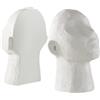 JOTEX Stargazing - Set di 2 fermalibri decorativi eleganti e resistenti, colore bianco naturale, 16 x 11 x 22,5 cm