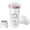 Braun Silk-épil 9 Depilatore Donna, Epilatore Elettrico Donna con Testina Radente e Rifinitore, Spazzola Pulizia Viso Inclusa, Tecnologia MicroGrip, SensoSmart 9/880 Rose Gold e Bianco