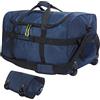 campMax Borsa da viaggio con ruote, grande borsa da viaggio pieghevole con ruote, Blu - 85 L, medio, borsa da viaggio duffel