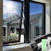 DARUITE Pellicola Specchio Oscurante per Finestre, Pellicola per Vetri Finestre, Anti-UV Effetto Specchio Controllo del Calore Pellicola Finestra Privacy Adatta per Casa（Nero-argento，44.3x200cm）