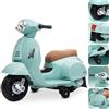 sun baby Vespa elettrica per bambini 2 anni Batteria 6V 4,5A Carico massimo 25KG tempo di guida 45 MINUTI Motore: 1x35W Verde Acqua (Turchese)