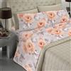 BANZAII TEXTILE INNOVATOR ONLINE Banzaii - Completo Lenzuola Matrimoniale In Microfibra Made In Italy Con Angolo h 30 cm Alessia Beige