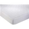 EVERGREENWEB MATERASSI & BEDS EVERGREENWEB - Coprimaterasso Matrimoniale 160x190 Trapuntato in Cotone 100% Naturale, Angoli Elasticizzati, Protezione ANALLERGICA per Materasso con Trattamento NUOVA GENERAZIONE, Tessuto Traspirante