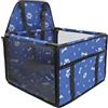 S SUMEX SUMEX Protezione per seggiolino auto per animali domestici, seggiolino auto, sicurezza per cani, gatti, struttura rigida lavabile, tessuto Oxford, colore blu