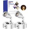 SUPAREE Luce LED Camper 12V Interno Lampade Camper LED USB 12 Volt Lampada da Lettura Camper 12V LED con Interruttore Bianco Caldo 3000K per Caravan Barca Yacht Roulotte 2 Pezzi