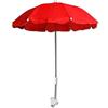 Mediawave Store - Ombrellino parasole passeggino 263181 o lettino, di diametro 70cm, protezione raggi solari, adatto ad ogni passeggino, universale con pinza, proteggi il tuo bambino (Rosso)
