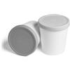 Springlane Kitchen SPRINGLANE set di 2 contenitori per gelato da 1 litro, contenitori per congelatore, senza BPA in qualità alimentare (Grigio)