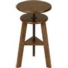 MEEDEN Sgabello da Disegno in Noce Con Legno di Faggio Massiccio, Regolabile in Altezza - Multifunzione per Studio, Bar, Cucina e Ufficio