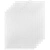 BOXOB 6 Pezzi Fogli di Tela di Plastica a Rete per Ricamo, 34,3x26,5cm 7 Count Plastic Canvas Punto Croce Aida in Plastica Punto Croce Schermo in Rete di Plastica per Fare Artigianato (Bianco)