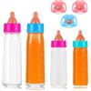 Ruikdly 4 bottiglie magiche per bambole con latte e 3 pezzi di nullini per Bambole, biberon con latte che scompare, accessori per bambole, regali per bambini, dai 3 anni in su