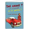 AFIE 69-9034 - Carta felice anno nuovo, per auto, colore: rosso brillante, collezione auto, vintage, pressione dei pneumatici gonfiati, interno bianco +busta, 12 x 17,5 cm, creazione di stampa,