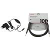 BOSS Alimentatore BOSS PSA-230S, alimentazione per tutti i nuovi pedali BOSS compatti, doppi e i multieffetti & Fender Cavo Professionale, 3 m, Nero