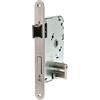 TESA 20104PRHN Serratura da incasso per porte in legno, entrata 40 mm, finitura nichelata, frontale quadrato