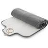 medisana OL 800 coperta riscaldante per esterni, coperta termica senza fili con 3 livelli di temperatura per i viaggi, con materiale morbido e soffice, arrotolabile e con borsa per riporla