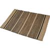 DRW Tappeto rettangolare con erba di mare in naturale e nero 1 x 170 x 120 cm