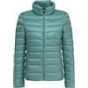 HAXNOHEY Piumino Leggero Donna Invernale Puffer Jacket Donna Piumini Leggeri Donna Giacca Cappotto Giubbino Giacche Piumino Giubbotto Imbottito Oversize Primaverile Donna Taglie Forti Down Jacket Verde XXL