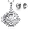 EUDORA Harmony Ball EUDORA Collana Urna per Ceneri con Ciondoli a Sfera - Gioielli Commemorativi per Ricordo Umano e Animale Domestico, 61 cm