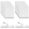SHFYFHS 24 Paia (48 Pezzi) Strisce Appendi Quadri Adesive, Appendi Quadri Senza Chiodi Strisce, Strisce Adesive Rimovibili Strisce Adesive, per Quadri, Cornici, Decorazioni Natalizie e Poster(Bianche)