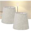 bangminda 2 Pezzi Paralume Tessuto Paralumi Lampadari para Lampadario Lampada a Muro E14 Paralume para Luce da Tavol 15 x 14 x 11 cm