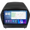 BOJONI Autoradio 2 Din Radio car stereo per Hyundai IX35 2009-2015 9 Pollici Touchscreen GPS Navigatore Bluetooth Lettore Comandi al volante USB auto radio carplay android auto (Size : 4Core WIFI 1G+16G)