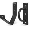 Meister XSteel Battle Rope - Kit di Montaggio a Parete con Gancio di Ancoraggio e stoccaggio, Colore: Nero Opaco