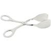 Hostelnovo Pinza da cucina senza fessure - per servire cibo e pasticceria di lusso - 18 cm - in acciaio inox - pale 6 x 4,5 cm - Hostelnovo