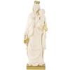 DRW Figura Madonna del Carmen Resina Dipinta a Mano Crema e Oro 20 cm