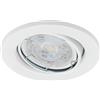 Briloner - set di 3 faretti da incasso, modulo LED orientabile, 3X GU10, 5,5 watt, 460 lumen ciascuna, 3.000 Kelvin, IP23, bianco, 86x70 mm (DxH), profondità di installazione 60 mm, 68 mm (D)