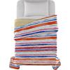 Italian Bed Linen FANTASY Trapuntino estivo stampato, microfibra, Strisce, 220x270cm
