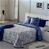 VIALMAN Copriletto Sofia 18 Singolo | Trapunta Copriletto Colore Marine | Trapunta Dimensioni 200 x 270 cm | Copriletto Letto & Copridivano Marine