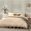 Yard Set copripiumino in 100% cotone con papillon malva