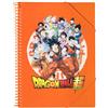 Grupo Erik Portalistini A4 Dragon Ball Manga - Porta Documenti con 30 Buste Transparenti A4, Elastico e Copertina Flessibile | Cancelleria Anime Gadget