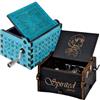 JJYHEHOT 2 Pezzi Carillon a Manovella in Legno, Vintage Intagliato Carillon Harry Potter e Spirited Away Regali di Carillon per Compleanno, Halloween, Natale, Ringraziamento